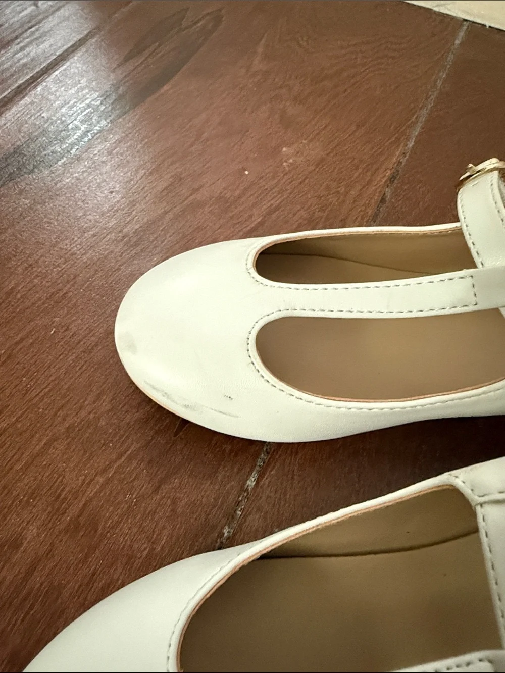 Janie and Jack White Girls' T-Strap Dress Shoes